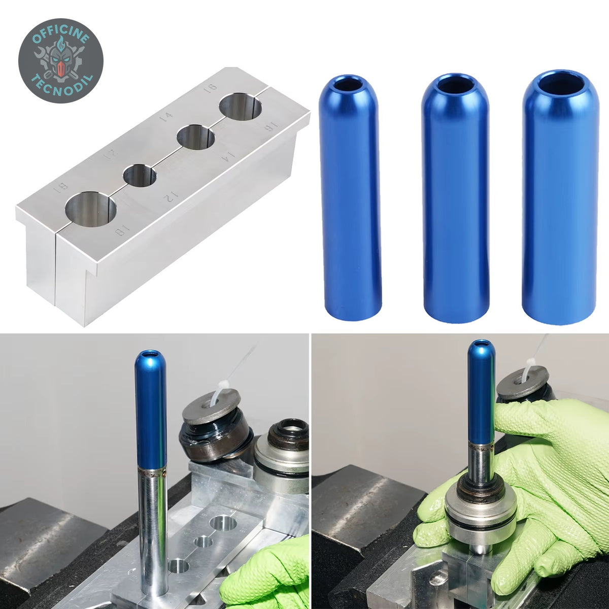 Ganascia + Inseritori paraolio Mono Ammortizzatori